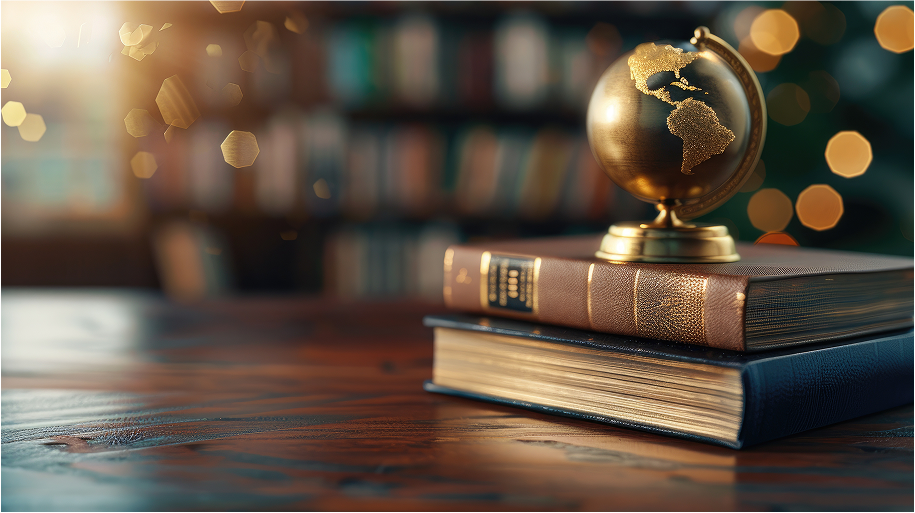 地球儀と本のイメージ